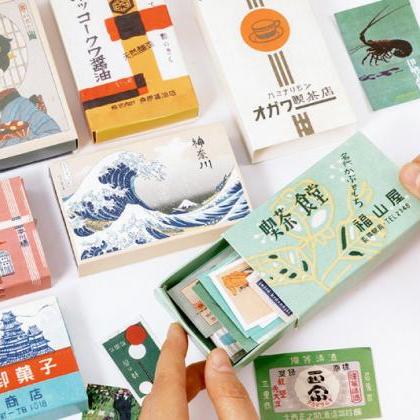 Retro Japan Stickers Box | Fuji Little Sticker |..