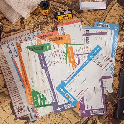 Boarding Pass Memo Pad Collection | Flight Ticket..