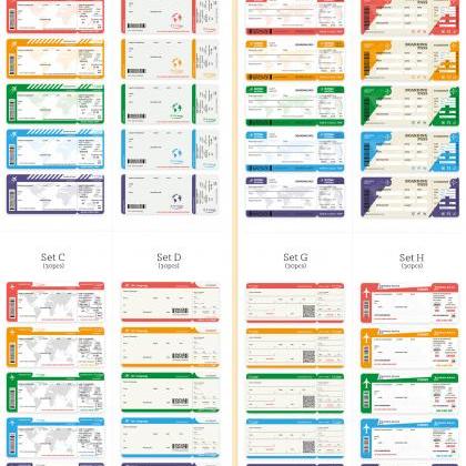 Boarding Pass Memo Pad Collection | Flight Ticket..