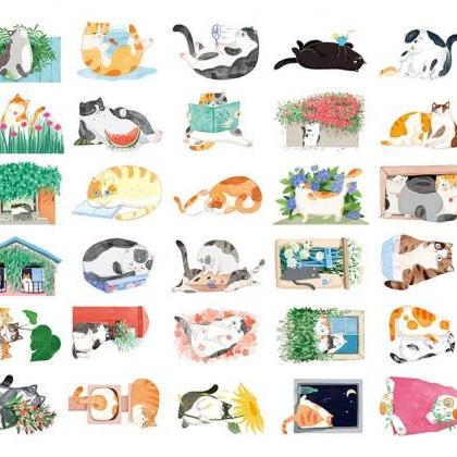 Cat Garden Postcards Collection (30pc) | Fat Cat..