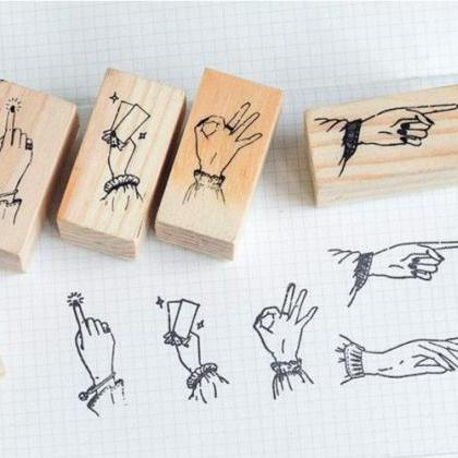 Gesture Stamp Collection | Hand Sta..