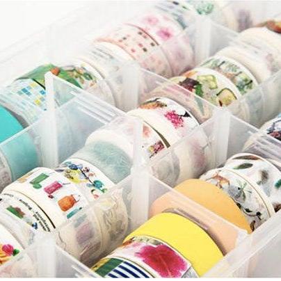 Washi Tape Storage Box | Masking Tapes Divider |..