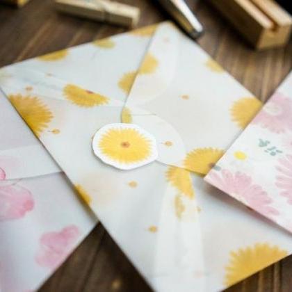 Twilight Flower Translucent Envelopes Set - 3pc |..