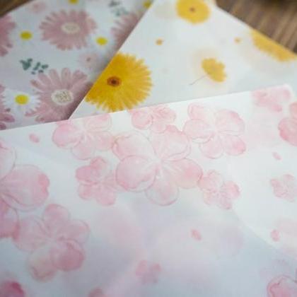 Twilight Flower Translucent Envelopes Set - 3pc |..