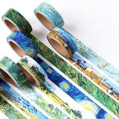 Van Gogh Washi Tape Collection | Starry Wheat..