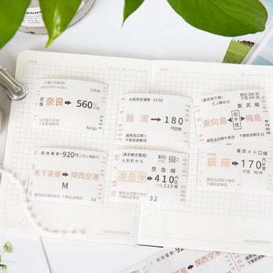 Japan Jr Train Ticket Tapes Set Xl 40mm |..