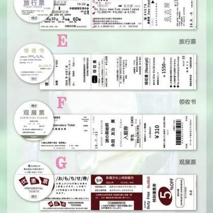 Japan Jr Train Ticket Tapes Set Xl 40mm |..