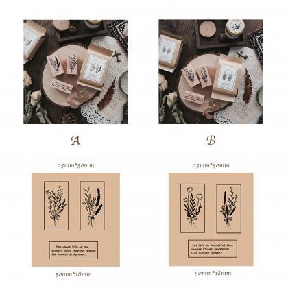 Flowers Stamp Collection Set | Bouquet Stamp Icon..
