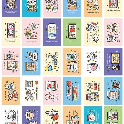 Cartoon Snack Cards Collection (30pc) | Japan..