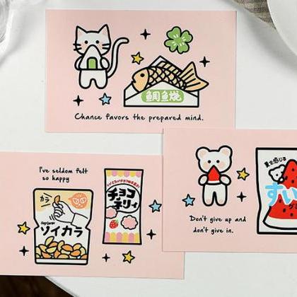 Cartoon Snack Cards Collection (30pc) | Japan..