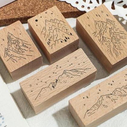 Stacking Mountain Wooden Stamp Coll..