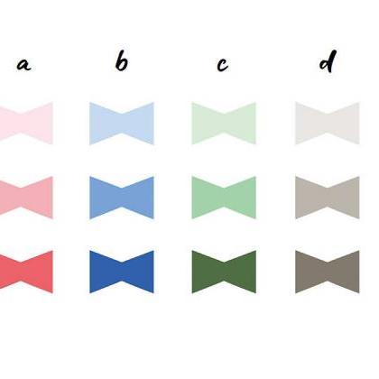 Little Bow Tie Sticky Notes Colors ..