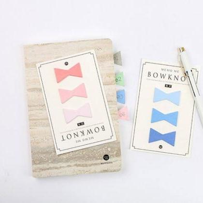 Little Bow Tie Sticky Notes Colors ..