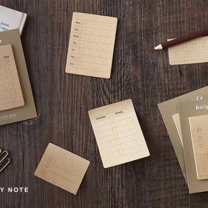 To-do List Sticky Notes Set | Time Table Memo Note..