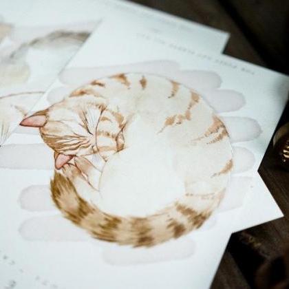 Sleepy Cat Postcards Collection (30..