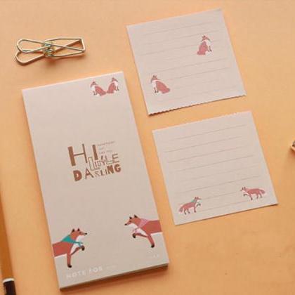 Cute Animals Memo Pad Collection - 4 Colors| Bear..