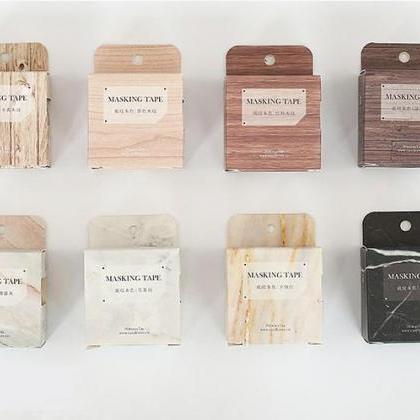 Wood Pattern Washi Tapes Set Xl 30mm | Wood..