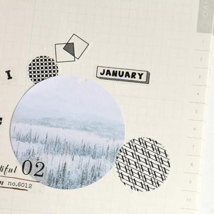 Forest Landscape Sticky Notes Memo | Snow Hill..