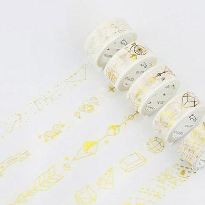 Zodiac Signs Gold Washi Tape Collec..