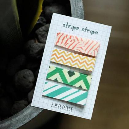 Combination Sticky Notes Set | Spot Stripe Memo..