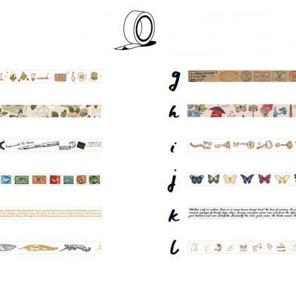 Old Times Washi Tape Collection | Vintage Style..