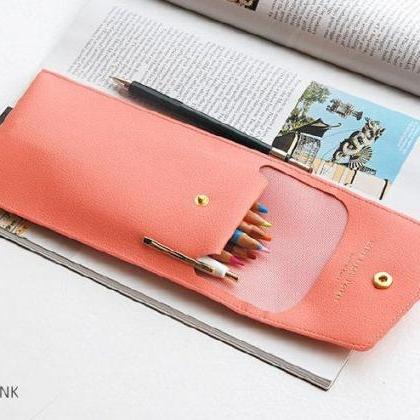 Extra Pocket Pencil Case - 6 Colors | Leather..