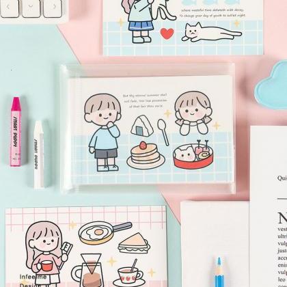 Cute Hand-painted Couple Postcard Collection..