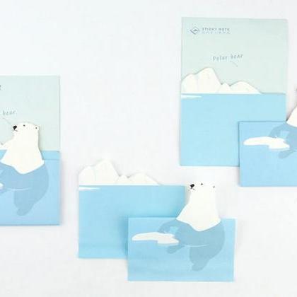 Polar Bear Sticky Notes | Bear Memo..