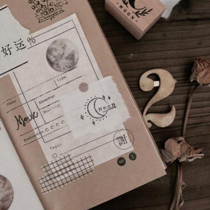 Moon Phase Wooden Stamp Set | Moon ..