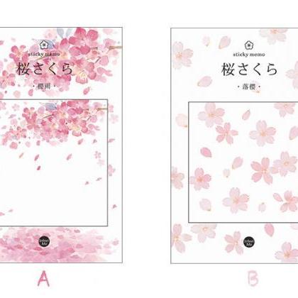Sakura Sticky Notes Memo | Fuji Mou..