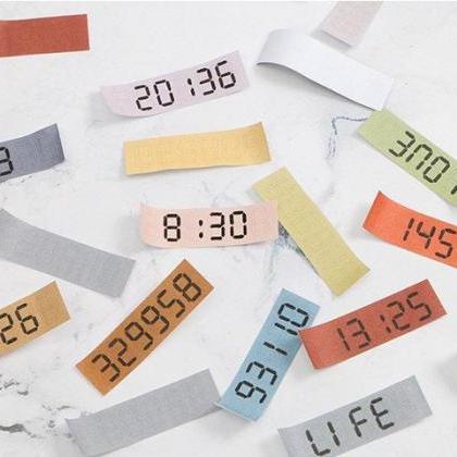 Numbers Label Tag Collection | Time Memo Tag |..