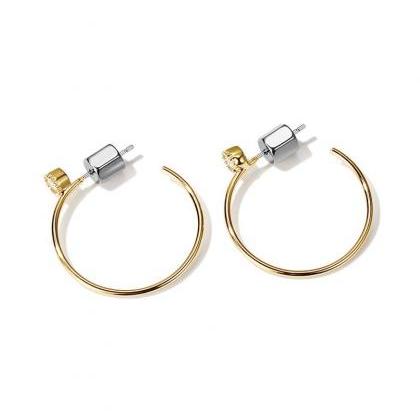 Crystal Hoop Earrings | Handmade Earrings | Simple..