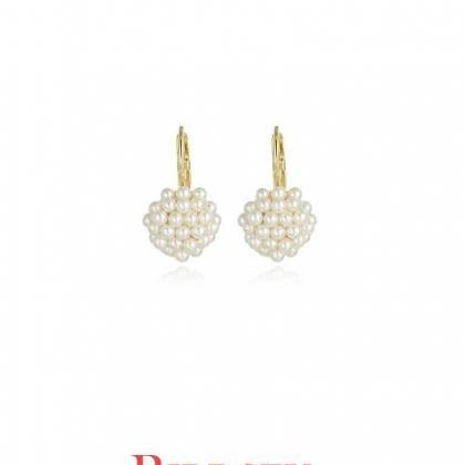 Pearls Flower Earrings | Handmade Earrings |..