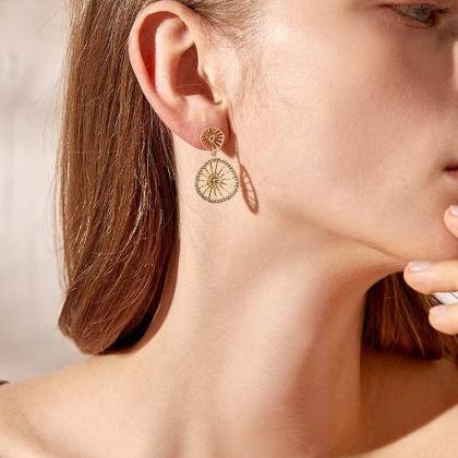 Gold Lemon Earrings | Handmade Earrings | Simple..