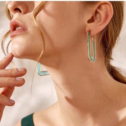 Translucent Dangle Earrings | Turquoise Earrings |..