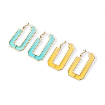 Translucent Dangle Earrings | Turquoise Earrings |..