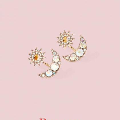 Sun & Moon Earrings | Handmade..