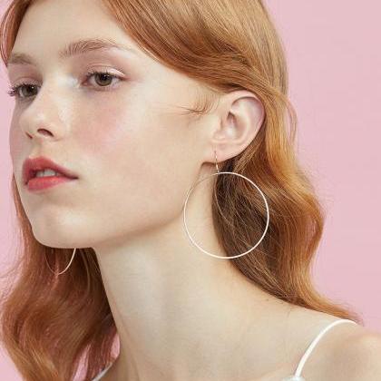 Gold Hoop Earrings | Circle Earrings | Basic Hoop..