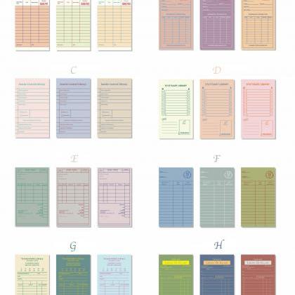 Library Card Memo Pad Collection | Stuttgart..