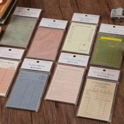 Library Card Memo Pad Collection | Stuttgart..