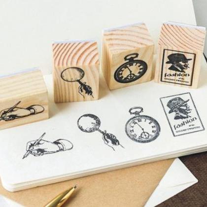 Vintage Items Stamp Collection | Vintage Icon..