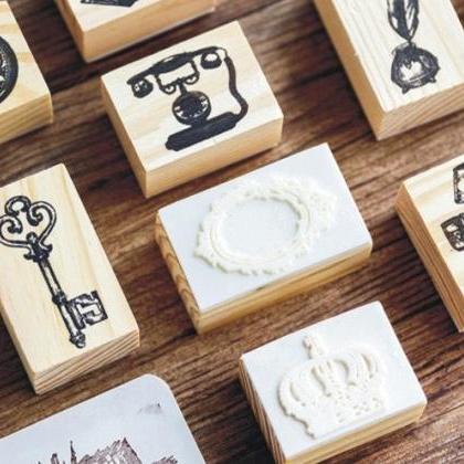 Vintage Items Stamp Collection | Vintage Icon..