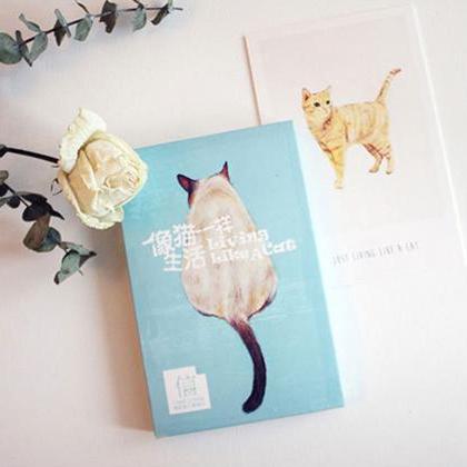 Living Like a Cat Postcards Collect..