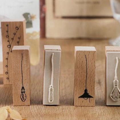 Hanging Light Bulb Stamp Collection..