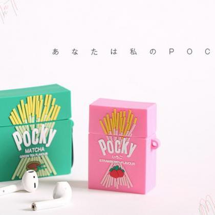 Japanese Cartoon Strawberry Pocky Matcha Pocky..