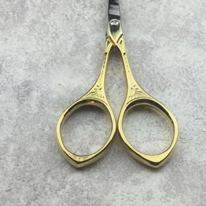 Vintage Elegant Embossing Gold Scissors | Ornate..