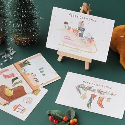 Christmas Best Wish Postcards Colle..