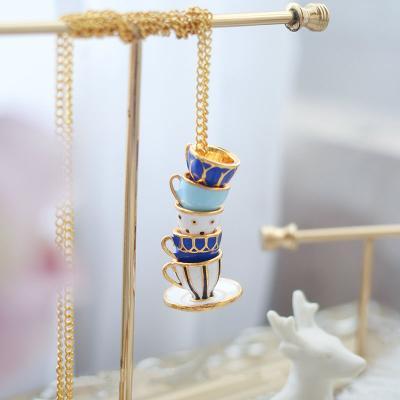 Teacup Necklaces | Afternoon Tea Necklace | Cute Jewelry | Cute Necklace| Long Necklace |Handmade