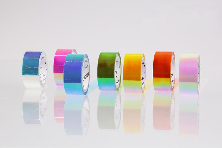 Hologram Masking Tape Set | Rainbow Masking Tape | Shiny Masking Tape Sparkling Tape Glossy | Washi Masking Tape MT Design Stylish Tapes