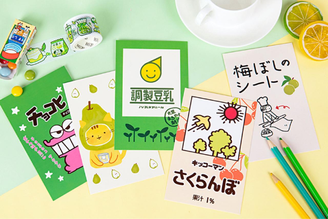 Japan Cute Snack Postcards Collection (30pc) | Girls Grocery Cards Set | Hand Drawing Postcards Box | Thank You Card | Memo Cards Japanese
